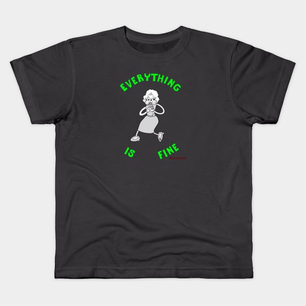 ERASERHEAD Radiator Lady Everything is Fine Kids T-Shirt by TristanYonce